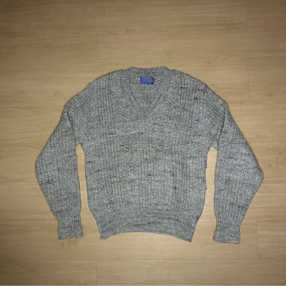 VINTAGE 80s Pendleton Wool Cardigan Sweater Size M Made In USA
